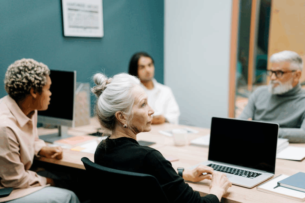 An image of people in a meeting