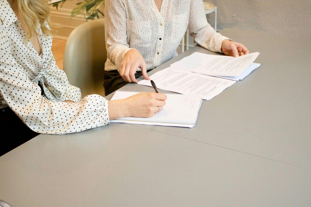 court officials reviewing parents’ income